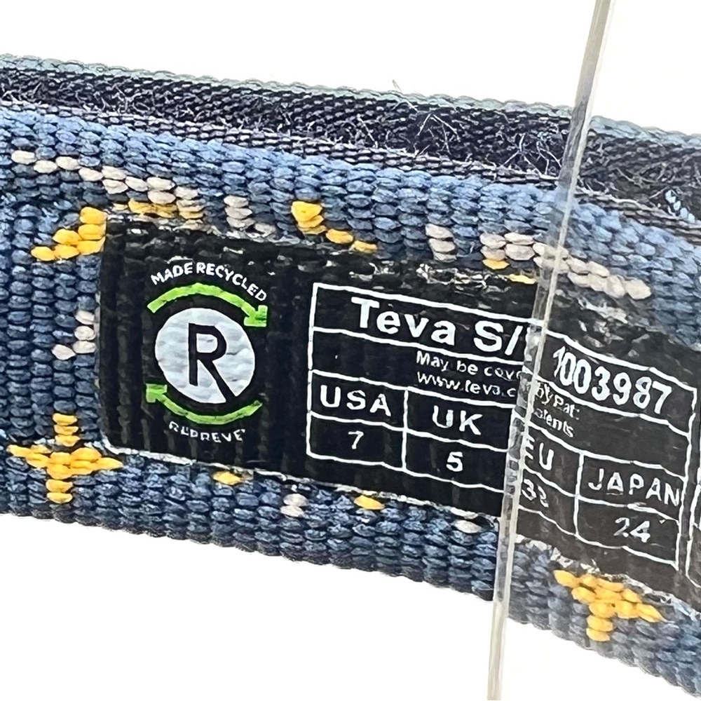 Teva Womens Original Universal Star Moon Navy Blue Sandals Shoes Size 7 NEW - Picture 13 of 13